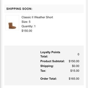 Ugg’s big kids size :5. Equals out to a women’s 6